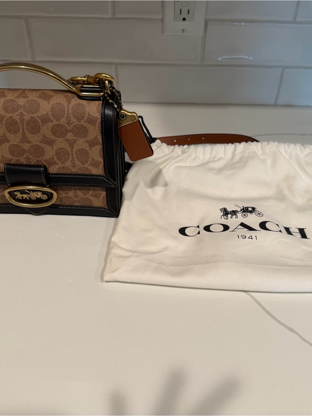 Coach 1941 Riley Top Handle 22 - Picture 2 of 14
